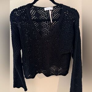 Aritzia Crochet Knit Top